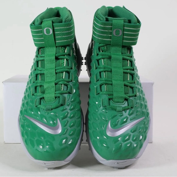 Nike Force Savage Pro 2 Mid Shark Oregon Ducks Sample PE Cleats Sz 13 CI9904-301 - Picture 4 of 9